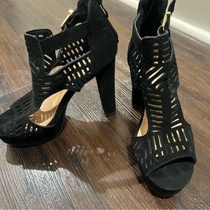 Black Heels Size 6.5